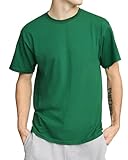 Champion Men's Classic T-Shirt, Script Logo, Road Sign Green, X-Large