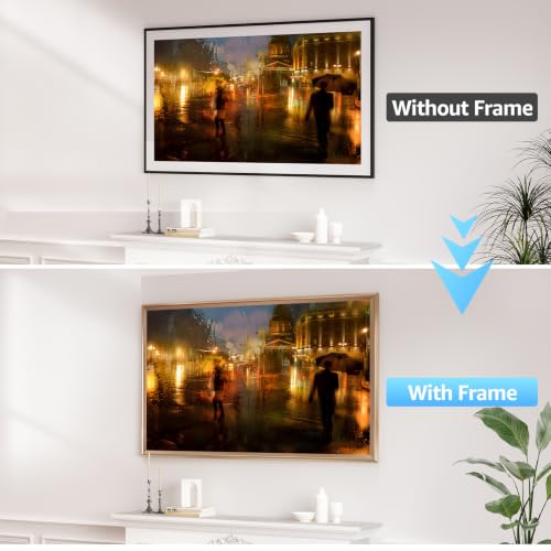 VueFrame TV Frames 65” Deco Alloy Bezel Only for Samsung The Frame TV and Pro TVs (Fits 2021-2026, LS03A, LS03B, LS03C, LS03D, LS03FA, LS03FW, LS03HE, LS03HW), Modern & Minimalist Styles from TV to Art, Interchangeable Bezels for Home Decor, Easy Installation by VueFrame - Image 5