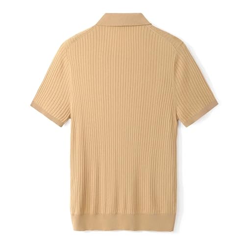 Men Breathable Soft Classic Short Sleeved Solid Color Stylish Casual Jumper2