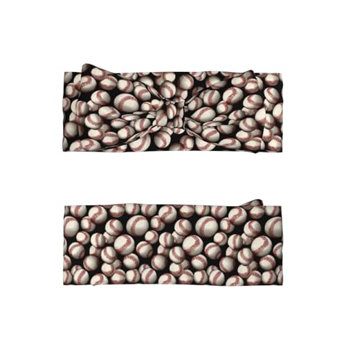 Baseball Print Baby Girl Bows Headbands Baby Girls Newborn Headbands Infant Toddlers 0-6 Months2