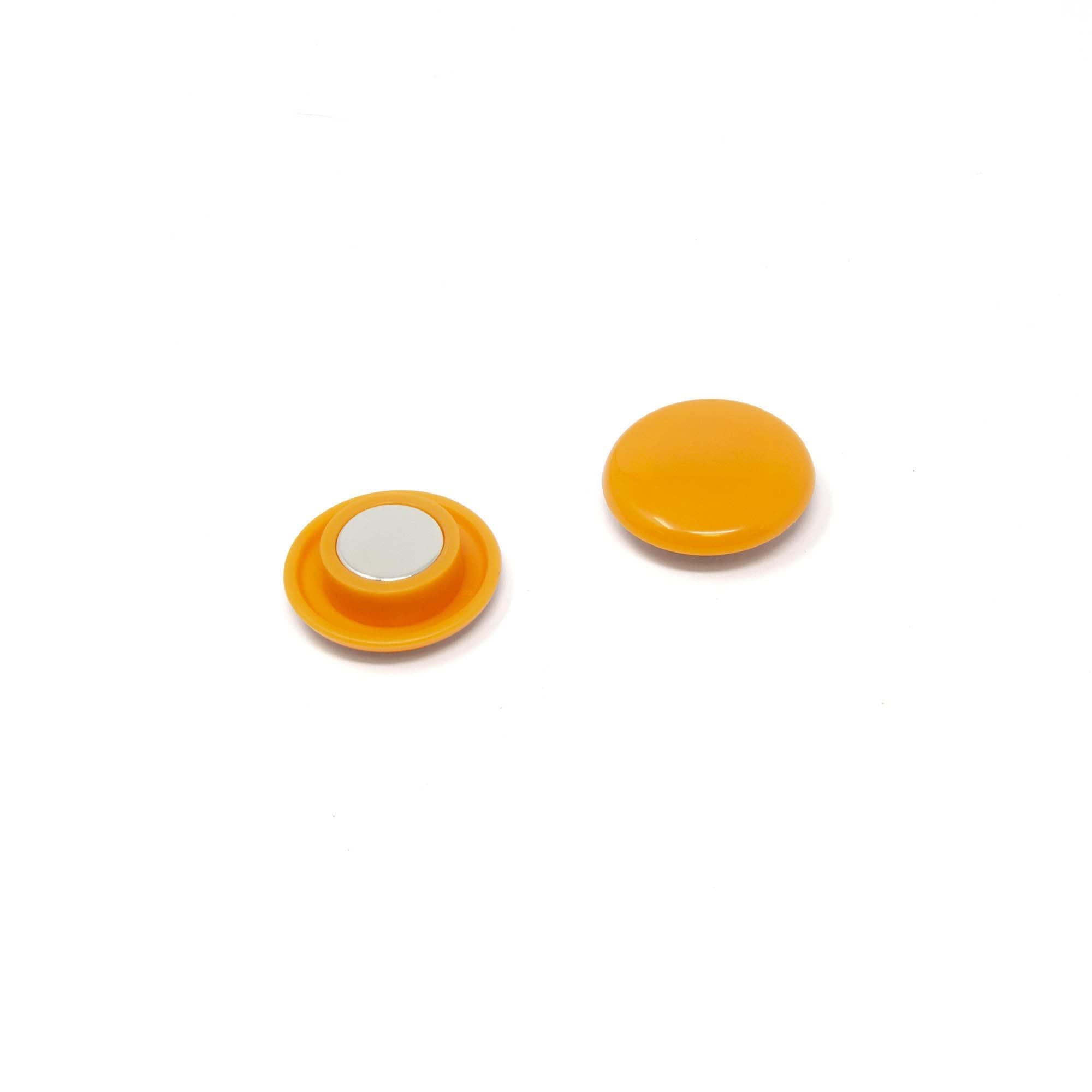 Magnetti Per Ufficio Di Pianificazione Arancione Ad Alta Potenza Per Frigorifero, Lavagna, Tabellone, Archiviazione - 30mm Dia x 11mm Alto - Confezione Di 120