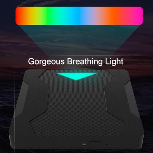 Image of External DVD Drive Player, USB 3.0 USB-C Portable CD /DVD + /-RW Disk Burner, ROM Reader Writer for Laptop Desktop PC (XD008)