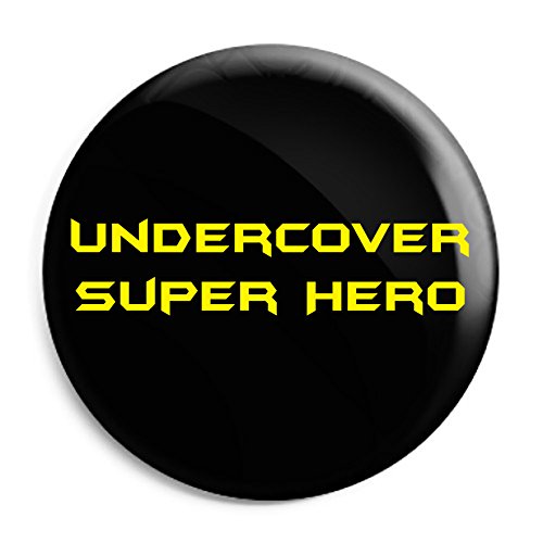 Image of Funky Gifts Undercover Super Hero 25mm Button Badge
