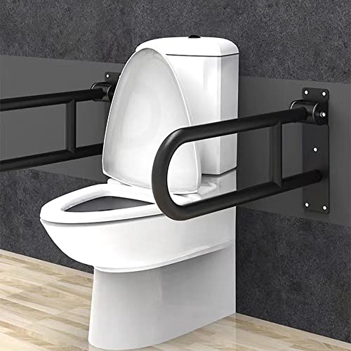 Maniglione pieghevole antistatico per anziani, 60 cm, supporto da parete per uso sicuro in bagno e WC, corrimano di sicurezza antiscivolo per anziani