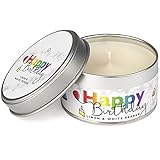  Pintail - Vela aromática con mensaje de cumpleaños en lata, para ocasiones especiales