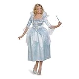 Disguise Women's Fairy Godmother Movie Adult Deluxe Costume, White, Small
