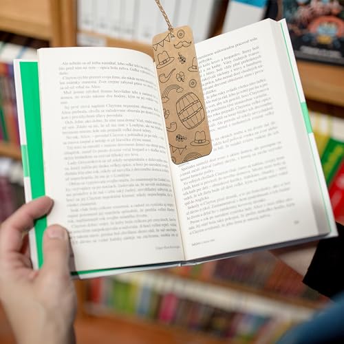 Image of PaperO Mil Board Bookmark | 14 x 5 cm | Eco-Friendly Bookmarks & Gift Cards | Versatile Page Markers for Book Lovers | Pack of 15