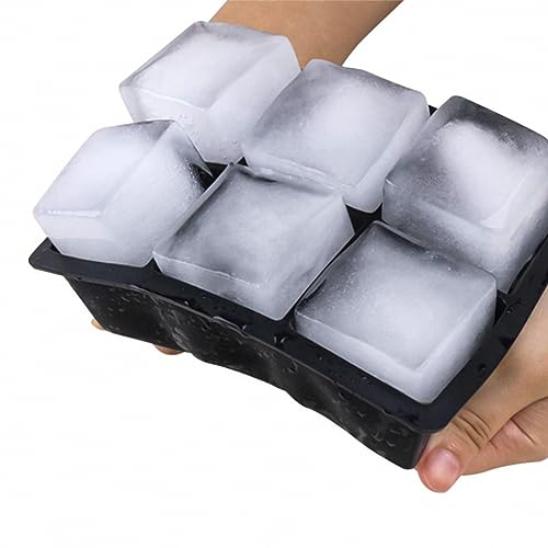Forma De Gelo Silicone Cubo Grande - Gelo Para Drink Whisky - Silicone Resistente e Flexível - ECOML