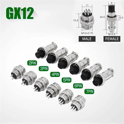 Conector impermeable GX12 de 3 pines para reparar conexiones expuestas al agua 4