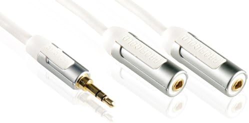 Profigold High Performance Headphone Splitter Cable with 24K Hard Gold Connections