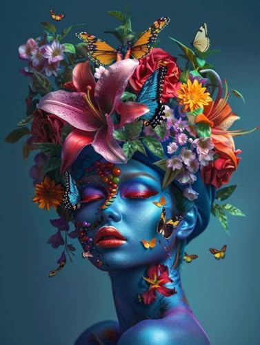 Peinture diamant adulte fleurs géante pour décorer un salon chaleureux avec un kit 5D DIY