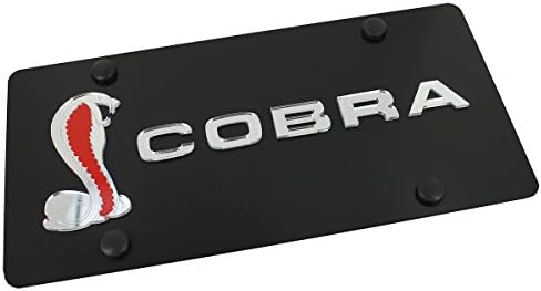 Eurosport Daytona, Inc. Logo + Name On Carbon Stainless Steel License Plate for Ford Cobra (Black) image 5