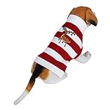 Acrylic Fibers Stripe Sweater, Soft, Comfortable, Cute Giraffe Pattern, Daily Wear Sleeping Time Party, Pet Winter Clothes, Suitable for Dog Cat Puppy Christmas (S)