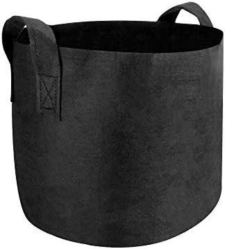 Maison & White Plant Grow Bags 3 Pack | 10 Gallon Breathable Nonwoven Fabric Soft Sided Aerating Growing Pots | Garden Potato Fruit Vegetable & Flower Planter Bags | M&W