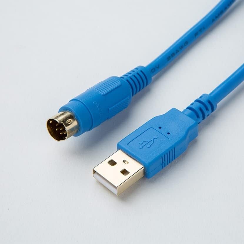 TSXPCX3030-C for TWIDO Series PLC Programming Cable Upload and Download Data Cable Gold Plated (Blue 3m)