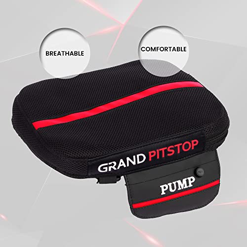 image for GRAND PITSTOP Motorcycle Air Seat Cushion, on The go inflate & Deflate