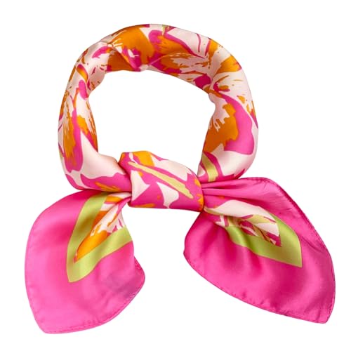 BEGOOD Square Satin Head Scarf for Women Silk Feeling Scarf Hair Bandana Neck Scarf Hair Wraps Valentines Day Gifts