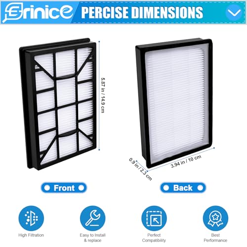Filtros HEPA EF-12 de alta retención de partículas para Kenmore 81615 y modelo BC4026 2