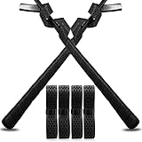 VEASAERS Bat Grip Tape Baseball Softball 2/4 Pack 40 inch 1.75mm Precut and Full Adhesive Back Pro Feel Soft Comfortable Tapes for Old Bats Handles (4 Pcs-Black Dot)