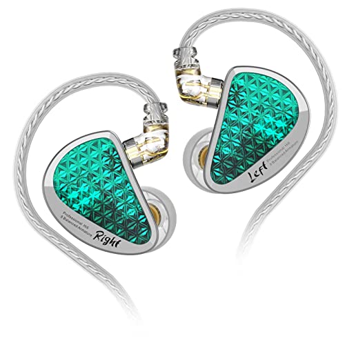 KZ AS16 Proハイエンド8BA HIFIインナーイヤーイヤホン 人間工学に基づいて設計 耳掛け式 3-Way構造 カナル型 電子周波数分離テクノロジー 3Dプリンターテクノロジー 高純度OFC(無酸素銅)ケーブル リケーブル可能の設計 駆動易いHIFI中華製イヤホン (マイクなし, グリーン)