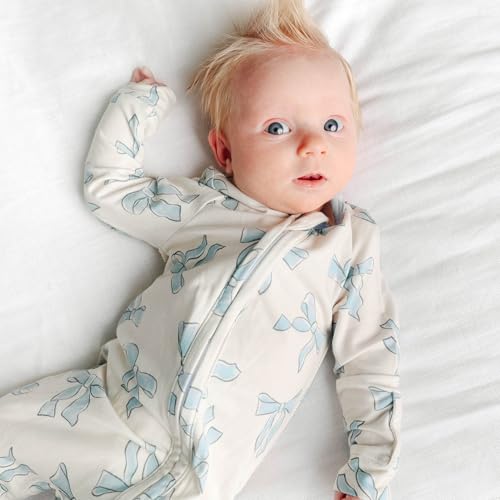 Image of Copper Pearl Zip-up Footie Daphne