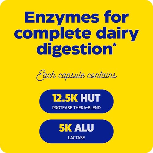 Enzymedica DairyAssist, 2-in-1 Digestive Enzymes for Dairy, Lactose and Casein Digestion, Fast-Acting Formula for Gas and Bloating Relief, 30 Capsules - Image 5