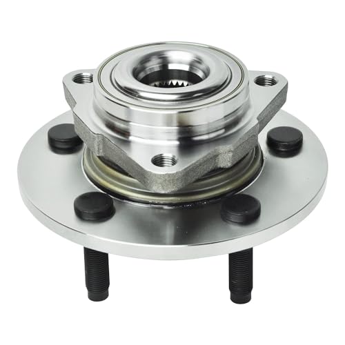 Image of Detroit Axle - Front Wheel Bearing Hubs for 2006 2007 2008 Dodge Ram 1500, | 2 Wheel Bearing & Hubs Assembly Set Replacement 5 Lugs