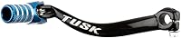Tusk Folding Shift Lever Black/Blue Tip for Yamaha YZ125 1996-2004 & YZ85 2002-2025 - Durable Forged Aluminum OEM Fit