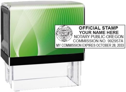 Hubco Impresora 50 Sellos Notarios Autoentintados - Oregon (Caja Verde)