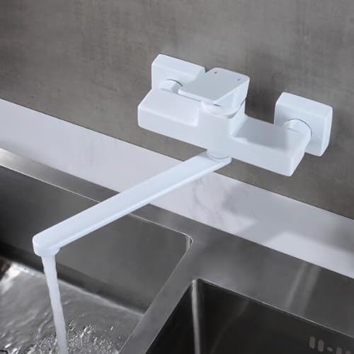 Robinet d'évier en laiton avec poignée pivotante fluide pour cuisine moderne