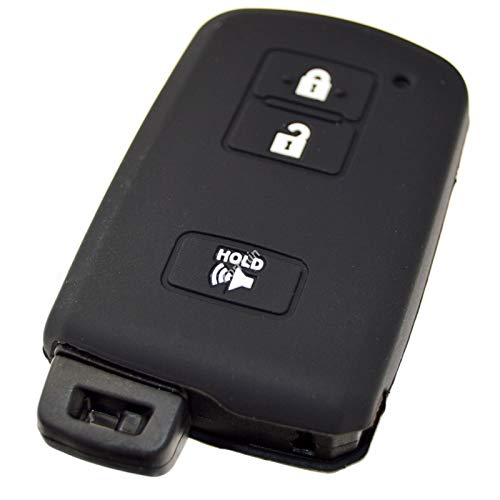 Silicone Remote Key Fob Cover Protector Compatible with 2018 2017 2016 Toyota Tacoma Land Cruise Prius V RAV4 HYQ14FBA