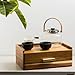 Acacia Wood Tea Bag Organizer, Tea Organizers and Storage Box, Tea Caddy for Tea Bags Storage Drawer, Teabag Holder Container Boxes for Countertop, Tea Station Chest Display Wooden, Organizador De Te