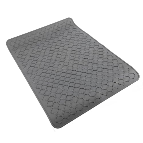 Esterat silicona para estufa que evita arañazos y tapete secaplatos grande de cocina gris 8