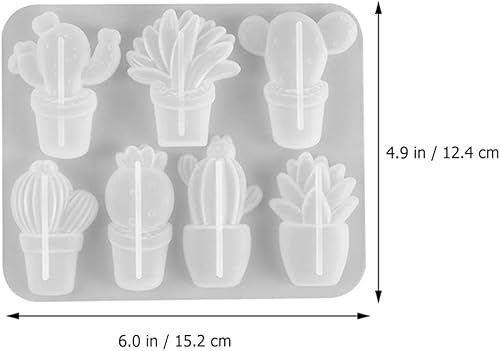 Miniatura 9 de Molde de cactus para decoración de cactus, molde de resina para manualidades, molde de adorno para cactus, molde de jabón hecho a mano, molde de