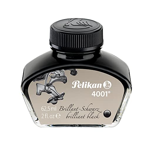 Pelikan 4001 Bottled Ink For Fountain Pens, Brilliant Black, 62.5Ml, 1 Each (329144) #TOP9