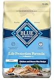 Blue Buffalo Life Protection Formula Puppy Dry Dog Food with DHA and ARA, Made with Natural Ingredients, Chicken & Brown Rice Recipe, 15 lb Bag