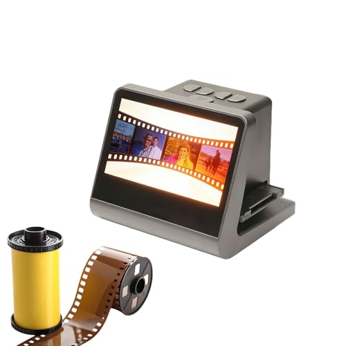 Escáner De Películas para Diapositivas Y Negativos con Pantalla LCD HD De 5 Pulgadas, Sensor CMOS 24MP Interpolación 48MP para Películas 35mm 135 110 126KPK