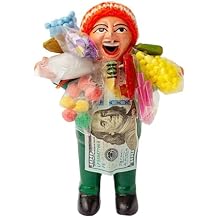 Ekeko Doll 7"tall, Handmade God of Abundance Doll for Prosperity and Good Luck, Home Decor, Peru & Bolivia, Small ceramic figurine
