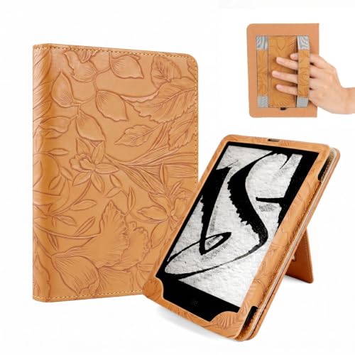 EJU 7"/6.8" Camel Embossed Case for Kindle Paperwhite 11th/12th Gen by EJU - Used condition - US$19.19