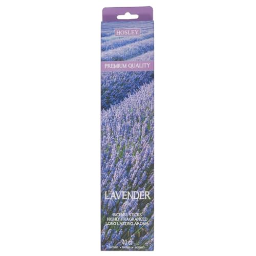 Hosley 40 Pack Incense Sticks Lavender Perfect for Home Meditation & Aromatherapy