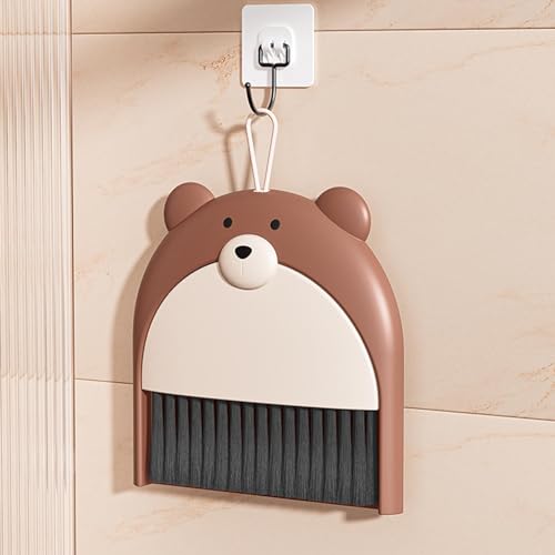 Mini-Kehrschaufel und Besen, Set – Mini-Hand-Kehrschaufel mit Reinigungsbürstenkombination, Desktop-Mini-Besen, Kehrschaufel-Set, kleine Cartoon-Reinigungsbürste, Tisch, Haushaltsreinigungswerkzeuge – Bild 3