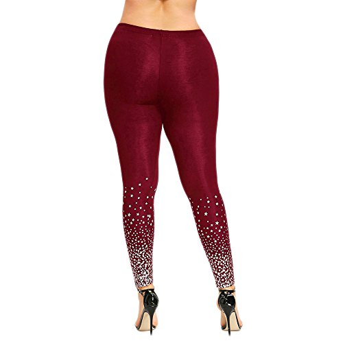 Homebaby Stampa Stellare Leggings Sportivi Donna