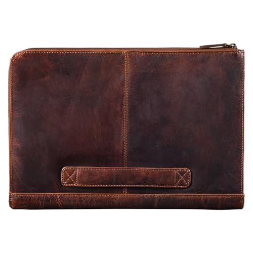 Portfolio Serviette Porte Document Cuir Véritable de Haute Qualité - 6