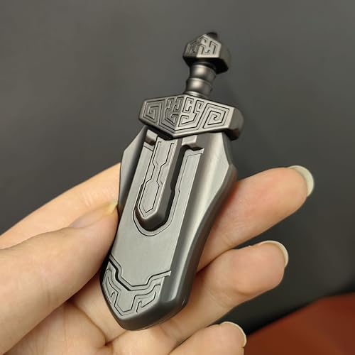 T-Conceal EDC Sword Decompression Toys Fidget Sliders Fidget Toys Stress Relief for Adults Magnetic Metal Toys Anti-Anxiety Office Desk Toys (Grey) by T-Conceal - Image 4