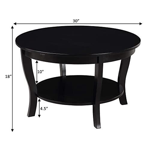 Convenience Concepts Round Coffee Table