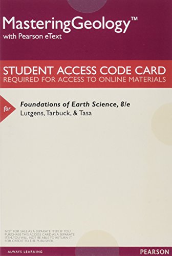 Foundations of Earth Science, Books a la Carte ... 0134298578 Book Cover