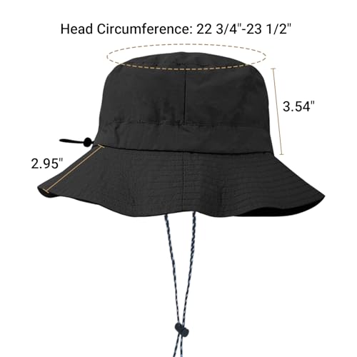 Image of NPQQUAN Sun Bucket Hats for Woman Men Lightweight Sun Hat Packable Foldable Waterproof Beach Hiking Hat