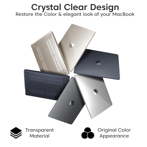 Image of Sounce Case for MacBook Air M2 A2681 13.6 inch Case Cover Plastic Hard Shell for Apple MacBook Air M2 Waterproof Case and Back Cover with TPU Keyboard Skin Cover & Screen Protector