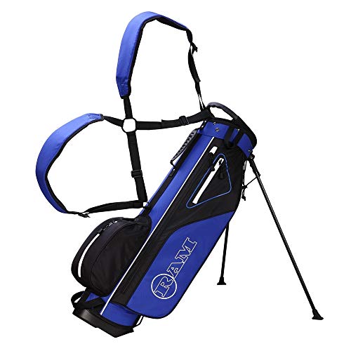 Ram Golf Lightweight Stand Carry/Sunday Bag Blue/Black