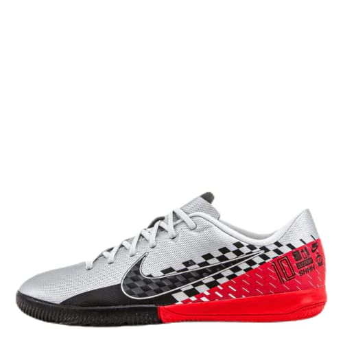 Nike Mercurial Vapor 13 Academy Neymar Jr. IC, Botas de fútbol Unisex niño, Multicolor (Chrome/Black/Red Orbit/Platinum Tint 6), 33 EU